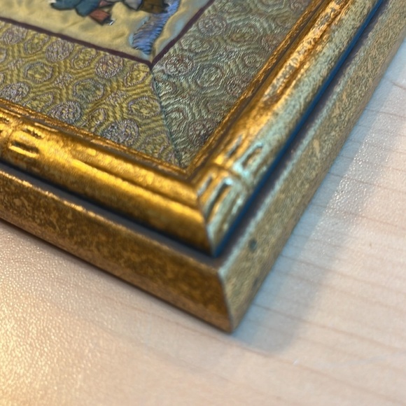 Vintage Chinese Silk Thread Embroidery Framed Wall Art Kids at Play - Picture 8 of 8